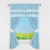 Collections Etc Lace Accent Curtain Set