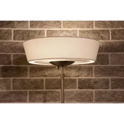 71" Harper Floor Lamp Silver/White - Adesso