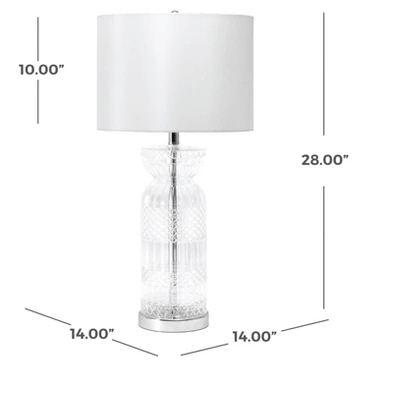 NuLOOM Catania 28" Glass Table Lamp 4 NuLOOM Catania 28" Glass Table Lamp - Image 4