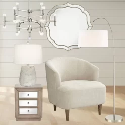 Noble Park Laureen Scalloped Round Vanity Wall Mirror Modern Beveled Glass Champagne Gold Beaded Frame 32" Wide For Bathroom Living Room Home Entryway 14 Noble Park Laureen Scalloped Round Vanity Wall Mirror Modern Beveled Glass Champagne Gold Beaded Frame 32" Wide For Bathroom Living Room Home Entryway -Home Decoration Store GUEST 7623f1ce de0f 4e6b beb0 0ff3f29b0257