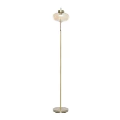 Metal Floor Lamp With Hanging Shade Gold - Olivia & May -Home Decoration Store GUEST 76a2b2aa 21d0 4693 a4d0 2bc9d6100645
