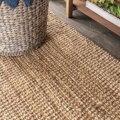 Pata Hand Woven Chunky Jute Indoor Area Rug - JONATHAN Y -Home Decoration Store GUEST 76fb3c62 956a 4652 abb2 51dea233380b