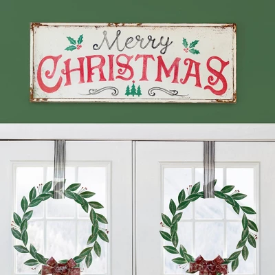 Park Hill Collection Merry Christmas Iron Plaque 1 Park Hill Collection Merry Christmas Iron Plaque