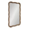 24" X 38" Hatherleigh Scallop Wood Wall Mirror Rustic Brown - Kate And Laurel