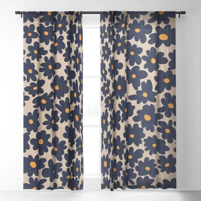 Miho Mini Floral Garden Single Panel Sheer Window Curtain - Deny Designs 1 Miho Mini Floral Garden Single Panel Sheer Window Curtain - Deny Designs