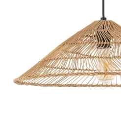 20.25" 1-Light Nova Farmhouse Coastal Rattan LED Pendant Brown - JONATHAN Y -Home Decoration Store GUEST 77d96bce 4b88 42be 9042 698ab0f781bf