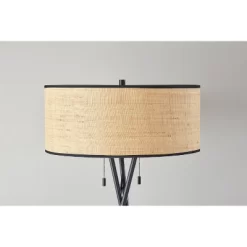 Bushwick Floor Lamp Black - Adesso