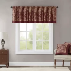 18"x50" Charlotte Jacquard Window Valance -Home Decoration Store GUEST 78392a10 cefc 4957 9fa0 3cd7aceda912