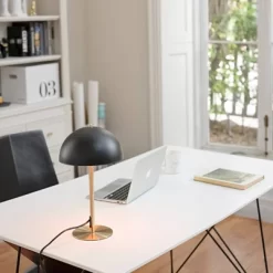 15" Luna Desk Lamp With Brass Accents Matte Black - Globe Electric -Home Decoration Store GUEST 7a542c84 1549 44d2 a458 69b1ed486bfd