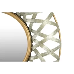 Round Metal Wall Mirror With Gold And Galvanized Finish - Storied Home -Home Decoration Store GUEST 7a91c3ee 8678 4dd8 860e e9857e229b10