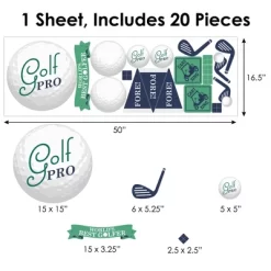 Big Dot Of Happiness Par-Tee Time - Golf - Peel And Stick Sports Decor Vinyl Wall Art Stickers - Wall Decals - Set Of 20 -Home Decoration Store GUEST 7ac5f05d 9f43 4562 a661 845b921a90b4