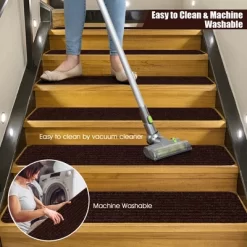 Costway 15 PCS Slip-resistant Stair Mats 30'' X 8'' Non-Slip Stair Treads Carpet 18 Costway 15 PCS Slip-resistant Stair Mats 30'' X 8'' Non-Slip Stair Treads Carpet -Home Decoration Store GUEST 7ad8a406 4006 46c4 b769 1021c44850cc