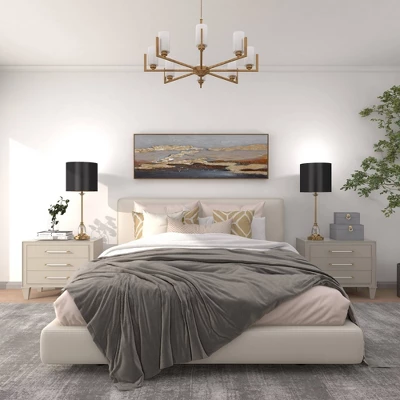 Canvas Geode Handmade Foiled And Brushstrokes Framed Wall Art With Gold Frame Gold - Olivia & May 18 Canvas Geode Handmade Foiled And Brushstrokes Framed Wall Art With Gold Frame Gold - Olivia & May - Image 18