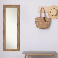 20" X 54" Non-Beveled Owl Brown Wood On The Door Mirror - Amanti Art -Home Decoration Store GUEST 7b9aed34 3a84 47a7 8686 20474d55182e