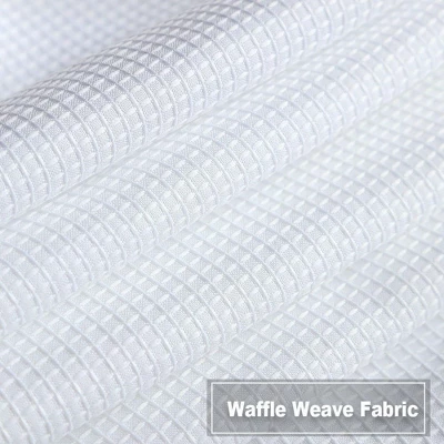 Trinity Waffle Weave Textured Solid Curtains For Bathroom Kitchen Cafe 3 Trinity Waffle Weave Textured Solid Curtains For Bathroom Kitchen Cafe - Image 3