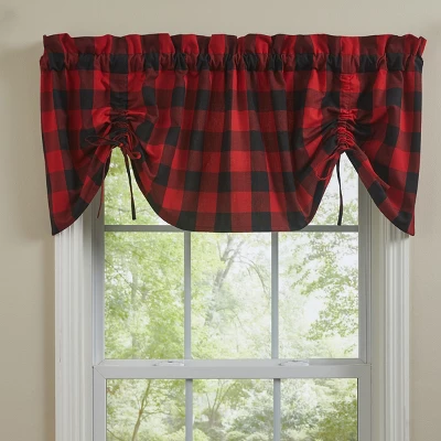 Park Designs Buffalo Check Lined Farmhouse Valance 60" 1 Park Designs Buffalo Check Lined Farmhouse Valance 60"