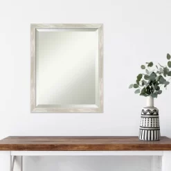 18" X 22" Crackled Metallic Narrow Framed Wall Mirror Silver - Amanti Art 10 18" X 22" Crackled Metallic Narrow Framed Wall Mirror Silver - Amanti Art -Home Decoration Store GUEST 7d50e4ef bdc3 46a1 95cb 40d365073bc7