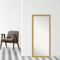 28" X 64" Non-Beveled Grace Brushed Gold Full Length Floor Leaner Mirror - Amanti Art 15 28" X 64" Non-Beveled Grace Brushed Gold Full Length Floor Leaner Mirror - Amanti Art -Home Decoration Store GUEST 7d8c8e02 0c49 41a4 b281 ad3ef80d4f05