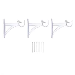 Kenney Fast Fit Easy Install Buchanan 5/8" Decorative Window Double Curtain Rod