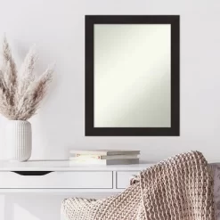 22" X 28" Non-Beveled Furniture Espresso Narrow Wall Mirror - Amanti Art -Home Decoration Store GUEST 7eb1605b a783 4f32 83f1 b86309fcad23