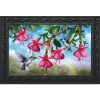 Briarwood Lane Flight Of The Hummingbirds Spring Doormat Floral Indoor Outdoor 30" X 18"