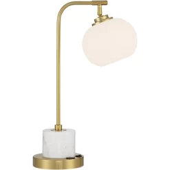 Possini Euro Design Barclay Modern Desk Lamp 23" High Warm Gold With USB Charging Port Frosted Glass Shade For Bedroom Living Room Bedside Office Kids 13 Possini Euro Design Barclay Modern Desk Lamp 23" High Warm Gold With USB Charging Port Frosted Glass Shade For Bedroom Living Room Bedside Office Kids -Home Decoration Store GUEST 801a9ae9 4bf4 4108 b355 54d9bc7e2308