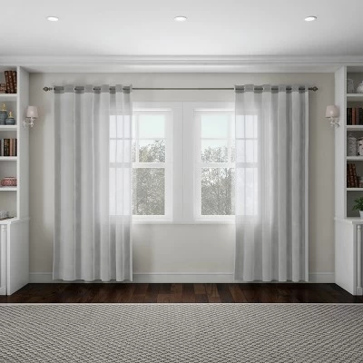 1-Inch Curtain Rod- Decorative Modern Urn Finials And Hardware- For Home Decor In Bedroom And Kitchen, 66-120-Inch By Hastings Home (Gray) 3 1-Inch Curtain Rod- Decorative Modern Urn Finials And Hardware- For Home Decor In Bedroom And Kitchen, 66-120-Inch By Hastings Home (Gray) - Image 3