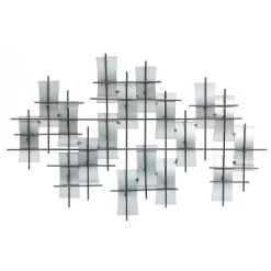 LuxenHome Multi-Color Metal Abstract Geometric Wall Decor -Home Decoration Store GUEST 80f63bce 402d 4bdf b3cf c86d0da445c1