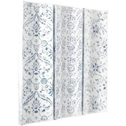 Set Of 3 Metal Floral Wall Decors With Embossed Details White - The Novogratz -Home Decoration Store GUEST 8209fdb9 5423 46c5 bcfe b2c775a2eb46
