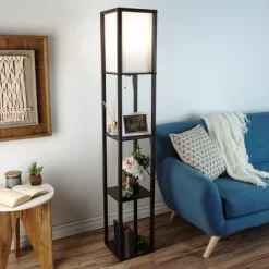 Hastings Home Floor Lamp – Etagere Style Standing Light With 3 Tiers Of Storage Shelving, Brown 8 Hastings Home Floor Lamp – Etagere Style Standing Light With 3 Tiers Of Storage Shelving, Brown -Home Decoration Store GUEST 8273aaba 5dce 481d 9906 16a35892a165