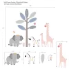 Lambs & Ivy Jazzy Jungle Elephant/Zebra/Giraffe/Tree Wall Decals/Stickers