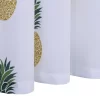 Trinity Pineapple Tier Curtains 24 Inches Length For Kitchen Bathroom Window