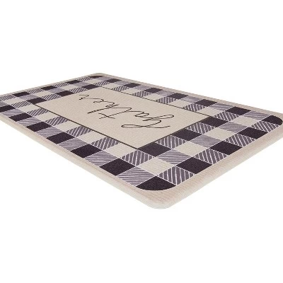 World Rug Gallery Gather Plaid Anti-Fatigue Standing Mat 2 World Rug Gallery Gather Plaid Anti-Fatigue Standing Mat - Image 2