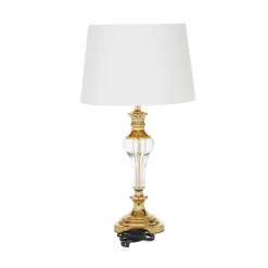 27" X 15" Glam Glass Table Lamp Gold - Olivia & May -Home Decoration Store GUEST 8347c3d1 cb54 4029 b424 ff50802ed535