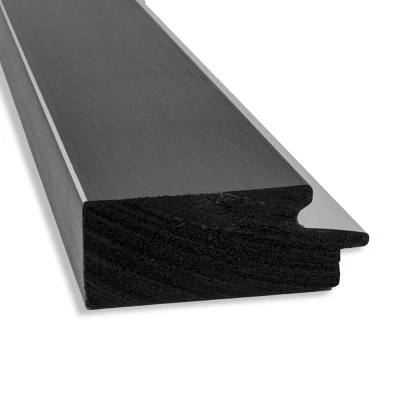 42" X 30" Non-Beveled Eva Black Silver Wall Mirror - Amanti Art 1 42" X 30" Non-Beveled Eva Black Silver Wall Mirror - Amanti Art