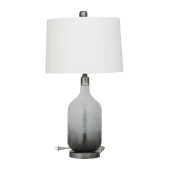 Coastal Glass Table Lamp Set Of 2 Gray - Olivia & May