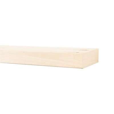 Modern Ember Vara Wood Mantel Shelf - Features Knots And Natural Distresssing 6 Modern Ember Vara Wood Mantel Shelf - Features Knots And Natural Distresssing - Image 6
