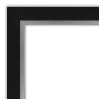 42" X 30" Non-Beveled Eva Black Silver Wall Mirror - Amanti Art 2 42" X 30" Non-Beveled Eva Black Silver Wall Mirror - Amanti Art - Image 2