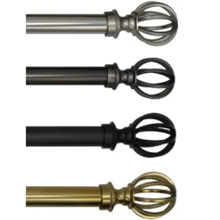 Linen Avenue Cage Single And Double Window Curtain Rod Set -Home Decoration Store GUEST 86386302 b0c1 41d5 a7fa 1b243e92f81a