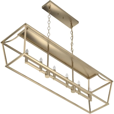 6-Light Laurel Ridge Linear Chandelier Alturas Gold - Hunter Fan 3 6-Light Laurel Ridge Linear Chandelier Alturas Gold - Hunter Fan - Image 3