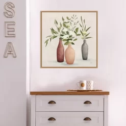 22" X 22" Natural Bouquet I Gray By Julia Purinton Framed Canvas Wall Art Light Brown - Amanti Art -Home Decoration Store GUEST 870106fc 7289 4c1f 91d3 83d4bd6bb201