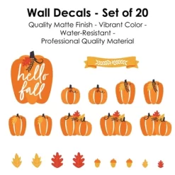 Big Dot Of Happiness Fall Pumpkin - Peel And Stick Kitchen And Home Decor Vinyl Wall Art Stickers - Wall Decals - Set Of 20 -Home Decoration Store GUEST 8afa90b1 cf5c 4113 9460 cd19127eb376