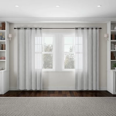 1-Inch Curtain Rod-Decorative Modern Urn Finials And Hardware- For Home Decor In Bedroom And Kitchen, 66-120-Inch By Hastings Home (Bronze) 3 1-Inch Curtain Rod-Decorative Modern Urn Finials And Hardware- For Home Decor In Bedroom And Kitchen, 66-120-Inch By Hastings Home (Bronze) - Image 3