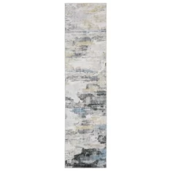 Micah Washable Distressed Abstract Indoor Area Rug Gray/Blue - Captiv8e Designs -Home Decoration Store GUEST 8b5a02bb 13b7 4df2 90bb 0fbf3e6815ab