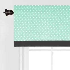 Bacati - Pin Dots Mint/Gray Window Valance -Home Decoration Store GUEST 8b72e0bc fa23 400e 8525 f84ced47e7f8