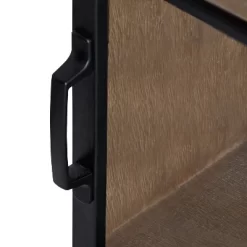 30" X 28" Barnhardt Decorative Wooden Wall Cabinet With 2 Sliding Glass Doors Rustic Brown - Kate & Laurel All Things Decor -Home Decoration Store GUEST 8c6cf2b3 7d06 4ae0 8c4b 5cf64b3c1342