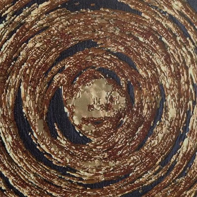 Set Of 2 Porcelain Starburst Swirl Framed Wall Arts With Gold Aluminum Frame - CosmoLiving By Cosmopolitan 3 Set Of 2 Porcelain Starburst Swirl Framed Wall Arts With Gold Aluminum Frame - CosmoLiving By Cosmopolitan - Image 3