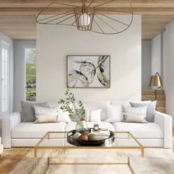 Contemporary Canvas Abstract Framed Wall Art With Gold Frame Gold - CosmoLiving By Cosmopolitan -Home Decoration Store GUEST 8d007e43 2a90 4c57 bbfc 4a42d5045b7d