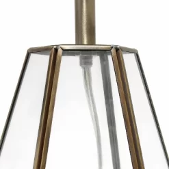 Transparent Triagonal Table Lamp Brass - Lalia Home -Home Decoration Store GUEST 8d78445d 44b0 4a86 b74f d5a6740ab628