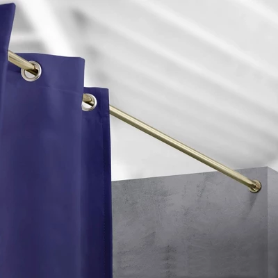 RoomDividersNow 28in - 50in - Adjustable Extension Tension Curtain Rod, Gold (No Brackets) 3 RoomDividersNow 28in - 50in - Adjustable Extension Tension Curtain Rod, Gold (No Brackets) - Image 3